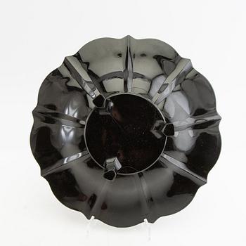 Vase and bowl Åfors 1930s/40s painted glass.