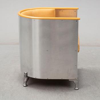 MATS THESELIUS, fåtölj, "Aluminium", Källemo, formgiven 1990.