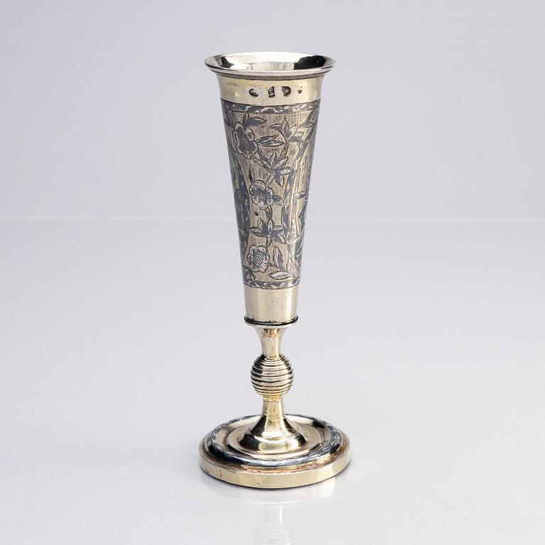 A Russian parcel-gilt silver Champagne Cup, unknown master, Moscow 1834.