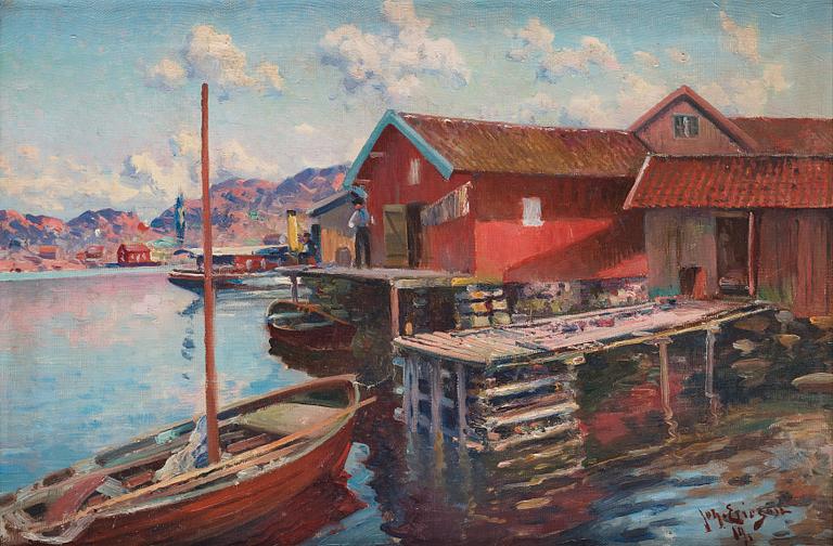 Johan Ericson, Fishing village in Bohuslän.