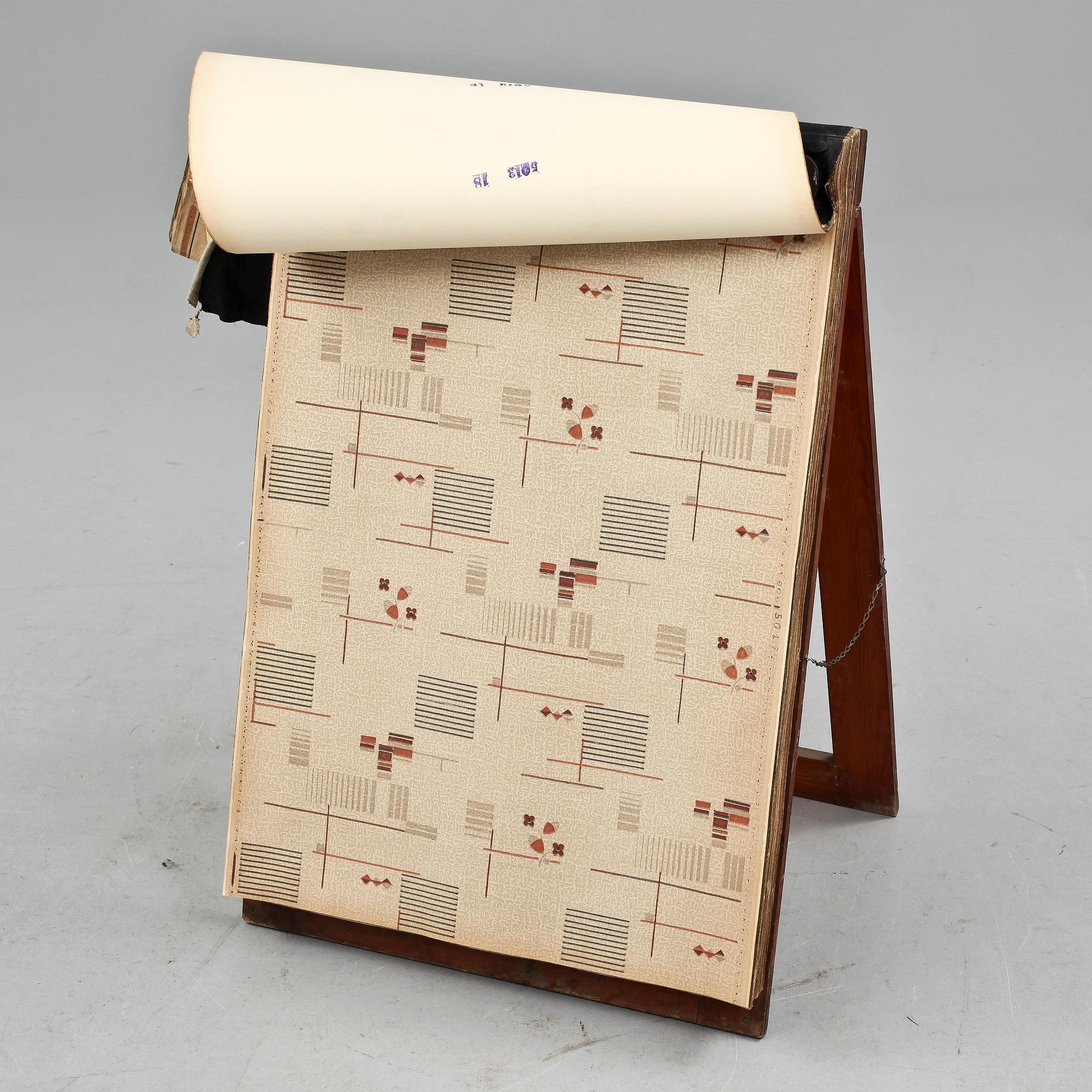 TAPETBOK, J Dahlander & Co, Tapetfabrik AB, 1936.