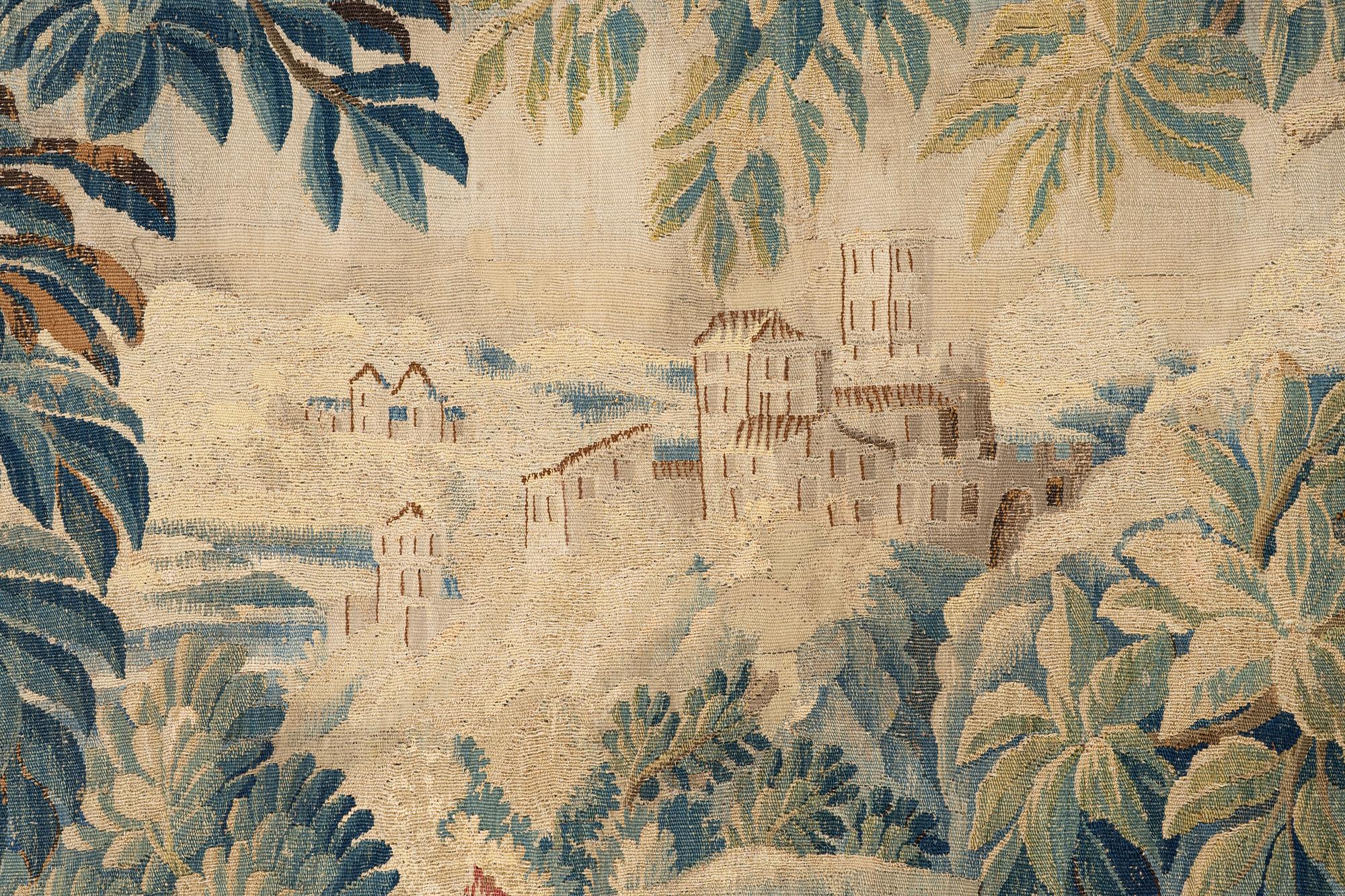 Vävd tapet, "Verdure", gobelängteknik, ca 295 x 168 cm, Flandern, 1700-talets förra hälft.