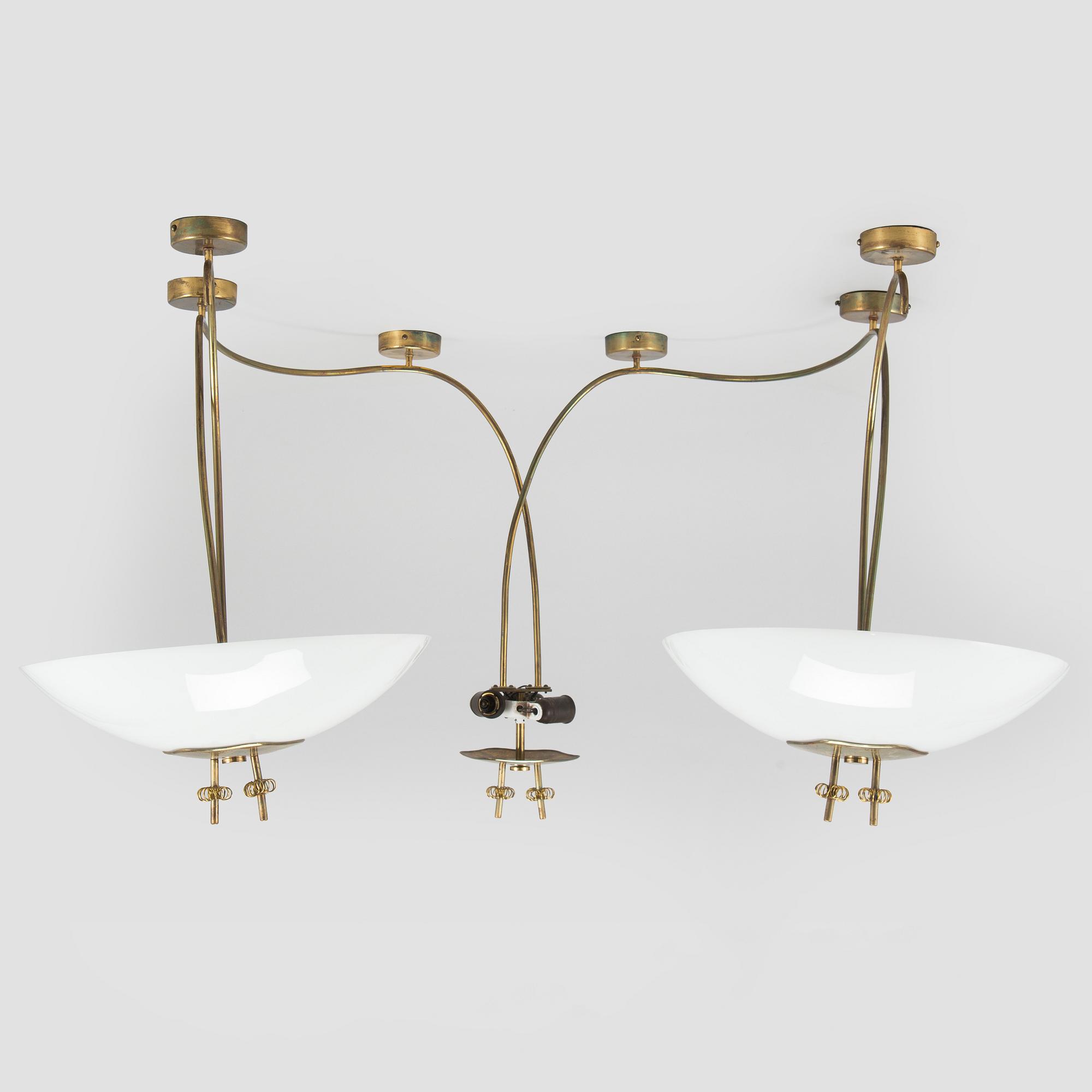 Paavo Tynell, Chandelier, for Taito. Made to order 1950.