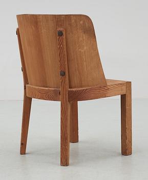 An Axel-Einar Hjorth pine armchair 'Lovö' by NK 1930's.