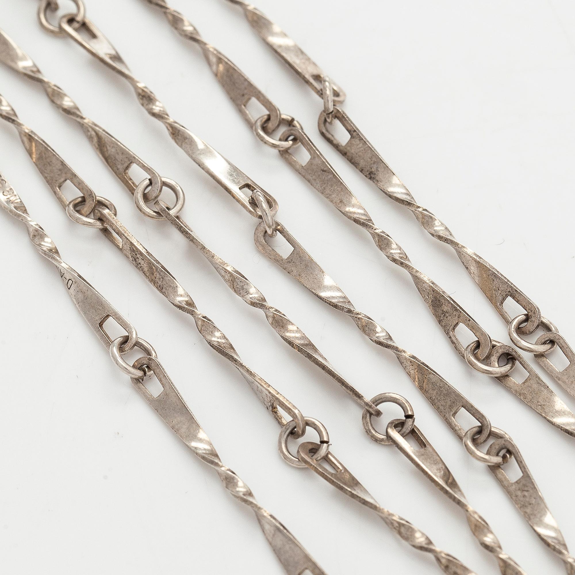 David Andersen, A sterling silver necklace.