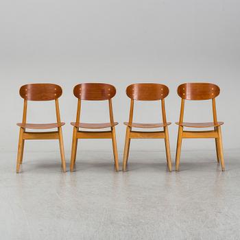 SVEN-ERIK FRYKLUND, stolar, 4 st, "Eva", Hagafors Stolfabrik AB, Nässjö, omkring ca 1960.