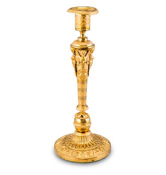 100. A RUSSIAN ORMOLU CANDLESTICK.