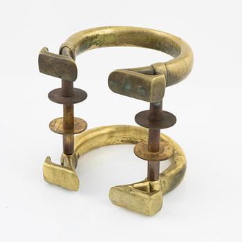 Door handles, 2 pieces, "Omega", "Åke Falk Urhandel", Mid-20th century.