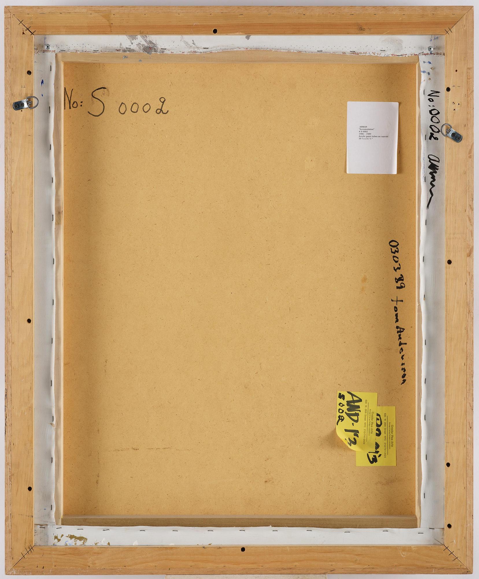 Arman (Armand Pierre Fernandez), ”Accumulation #S 0002".