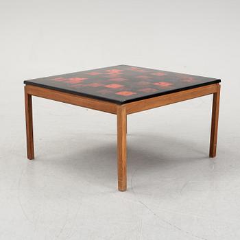 DAVID ROSÉN/ALGOT TÖRNEMAN, soffbord "579-112", bordsskiva "Röd kvadrat". AB Seffle möbelfrabrik.