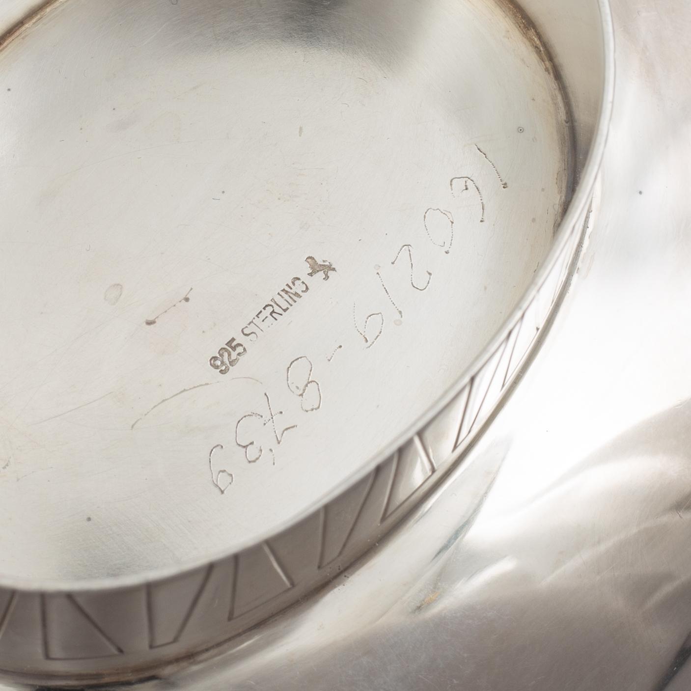 A mid-20th Century sterling silver bowl, Swedish import mark.