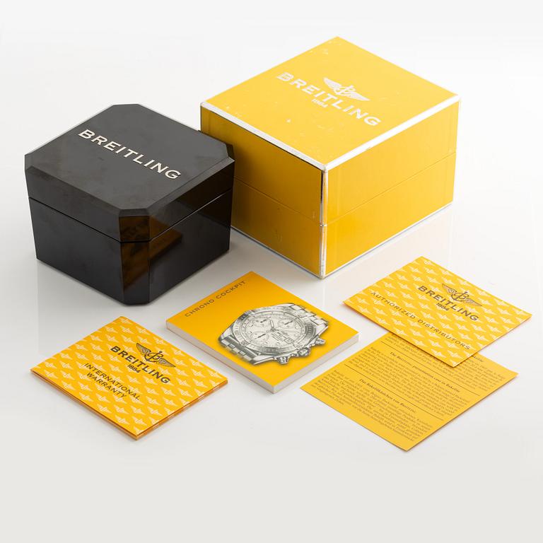 Breitling, Chrono Cockpit, armbandsur, kronograf, 39 mm.