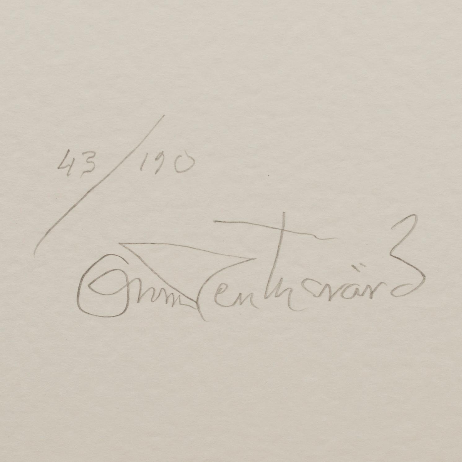 OSCAR REUTERSVÄRD, färglitografier 15 st i mapp signerade och numrerade 43/190.