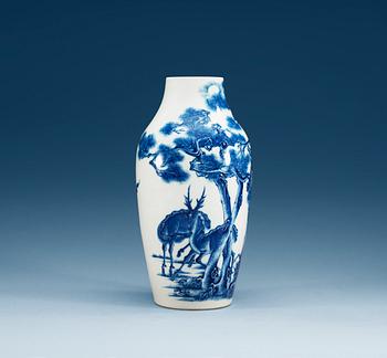 A blue and white vase, Presumably Republic.