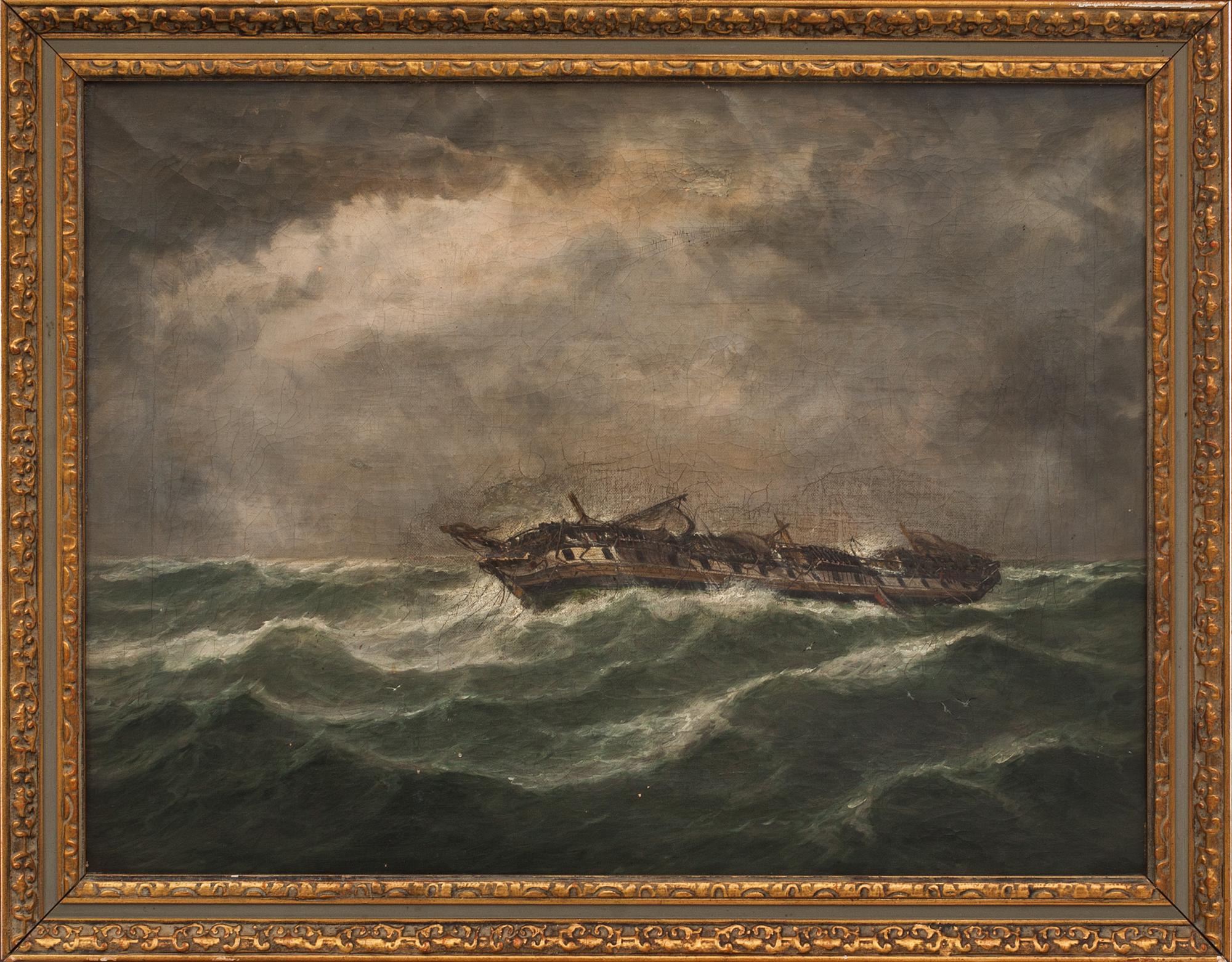 W MITCHELL, olja på duk, England 1800-talets andra hälft.