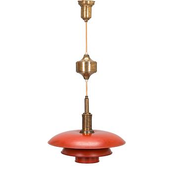 Poul Henningsen, a 'PH-4/4' 'Pulley pendant' light for Louis Poulsen, manufactured 1926-1928.