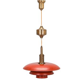 Poul Henningsen, a 'PH-4/4' 'Pulley pendant' light for Louis Poulsen, manufactured 1926-1928.