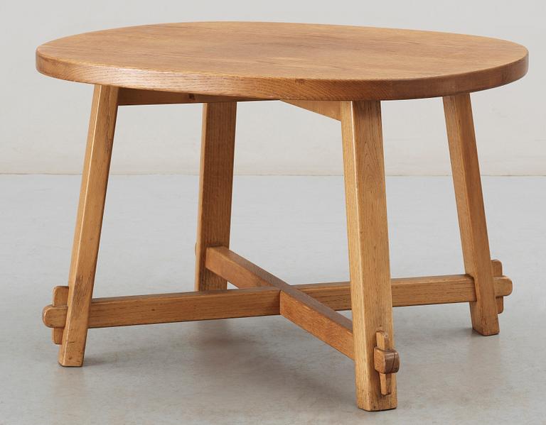 An Axel Einar Hjorth oak table, Stockholm 1940's.