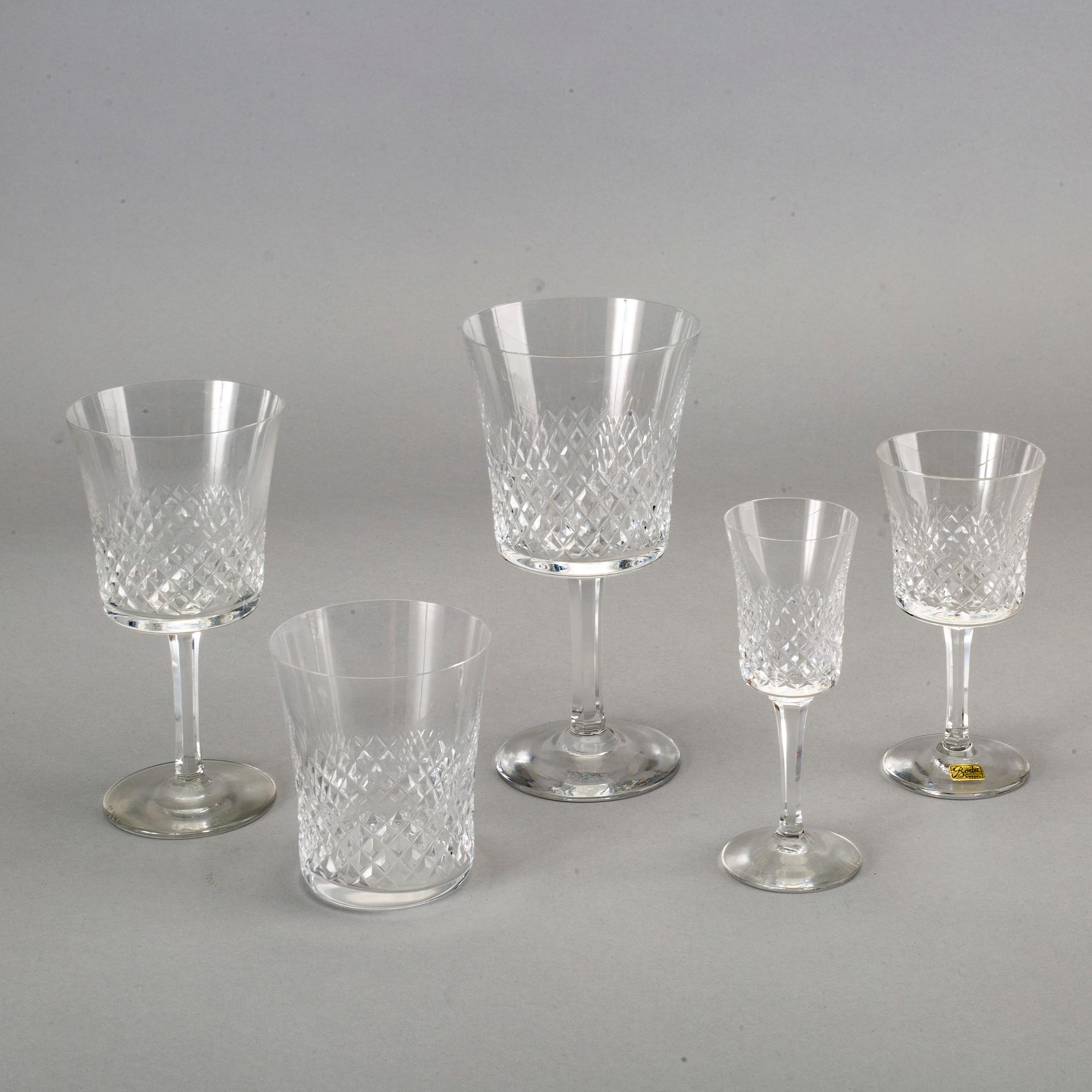 GLASSERVIS, 54 delar, BODA, 1900-takets andra hälft.