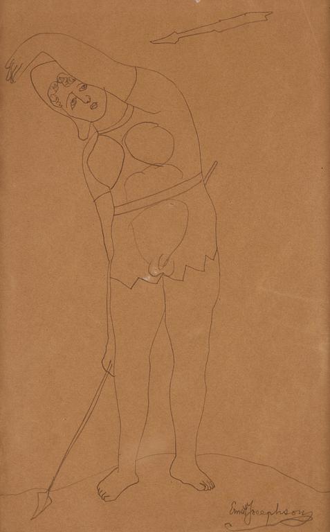 Ernst Josephson, "Kvinna med spjut".