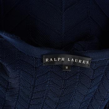 A knitten dress with long cardigan by Ralph Lauren.