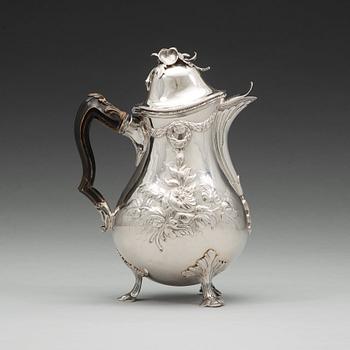 Erik Malm, kaffekanna, silver, Malmö 1780, rokoko.