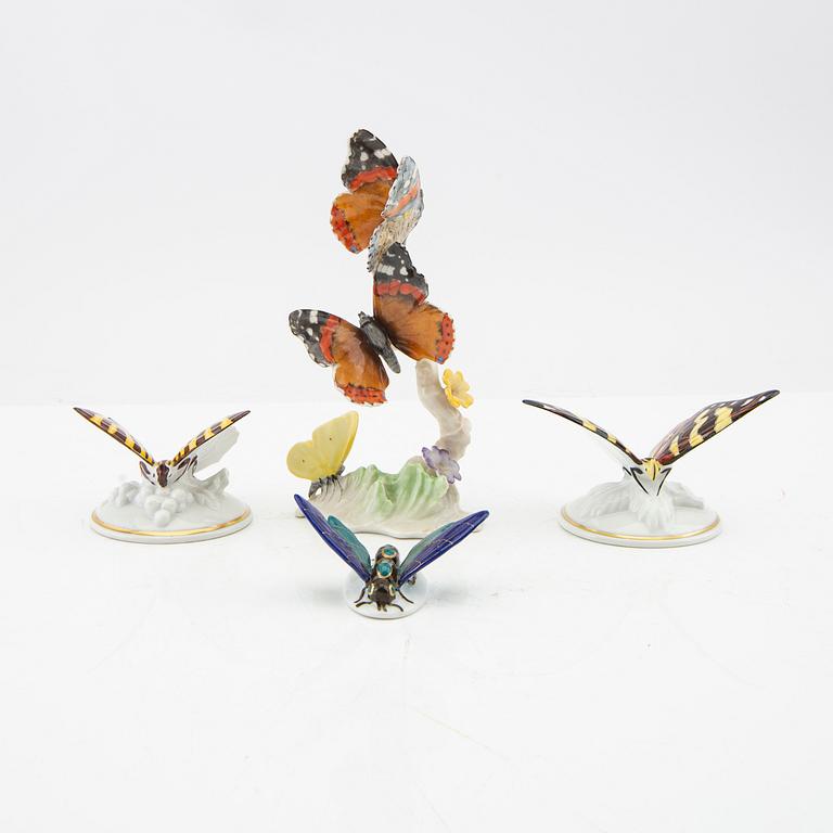 Figurines 4 pcs Hutschenreuther/Rosenthal/Rudolstadt Germany 20th century porcelain.