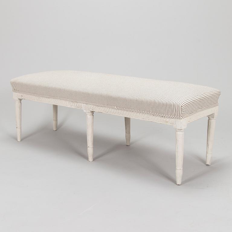 A Swedish late Gustavian bench from 19th century.