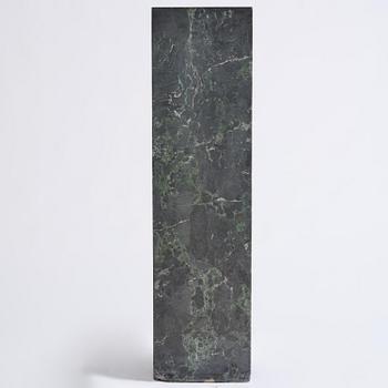 A black Scagliola 20th century column.
