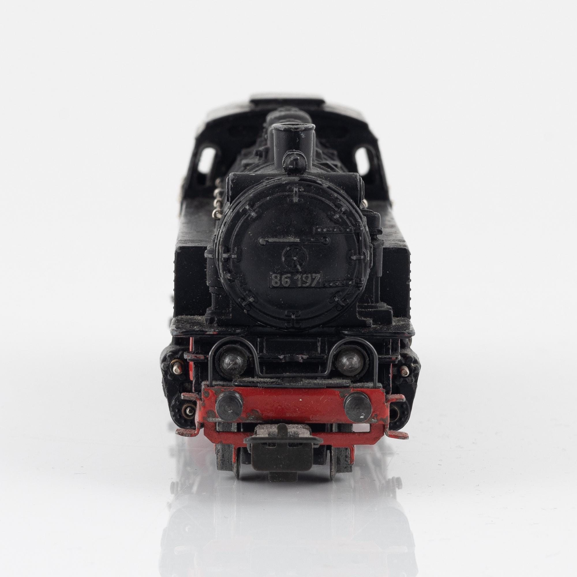 Märklin, ånglok modell TT 800, spår H0, 1950-tal.