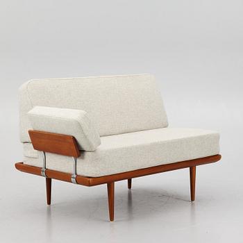 Peter Hvidt & Orla Mølgaard Nielsen, two 'Minerva' sofas and a coffee table, France & Son, Denmark, 1960's.