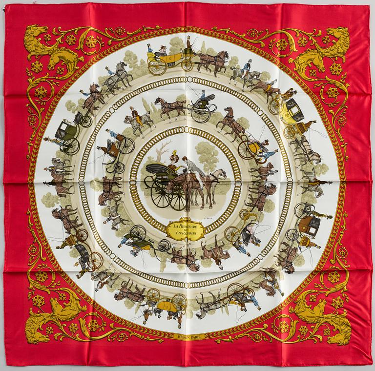 HERMÈS, "La Promenade de Longchamps", scarf.