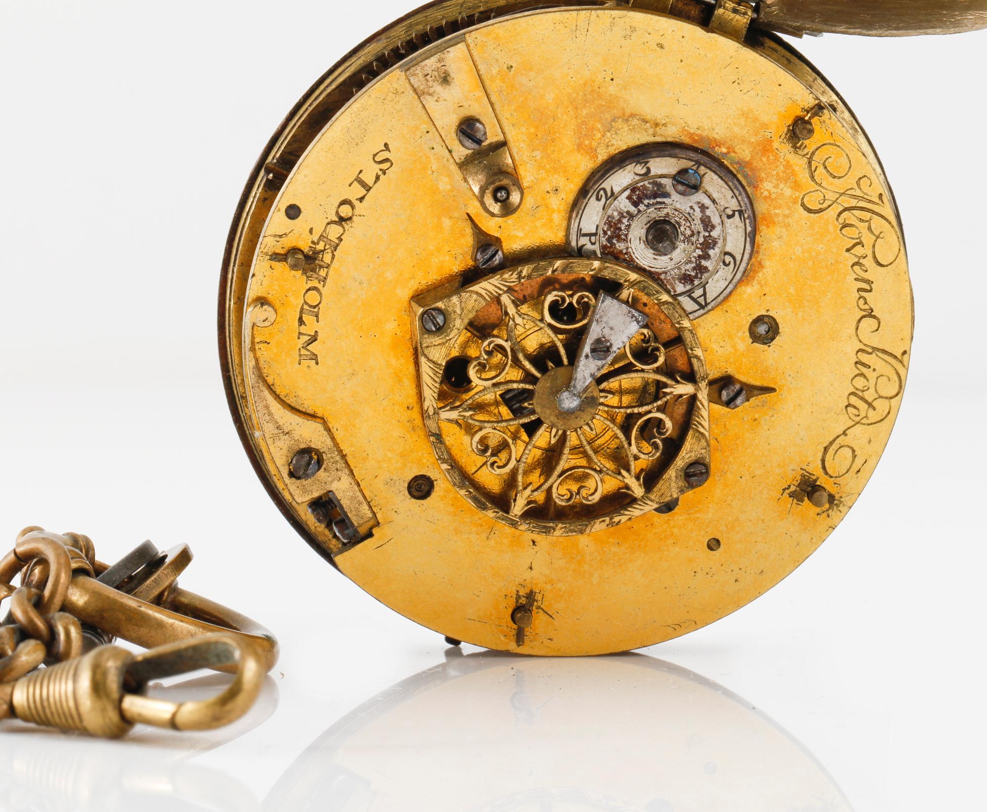 FICKUR, silver, Joachim Hovenschiöld d ä, Stockholm, (1767-1800).