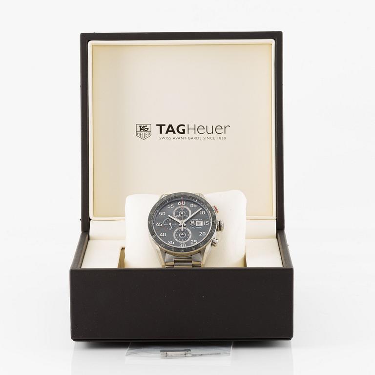 TAG Heuer, Carrera, Calibre 1887, wristwatch, chronograph, 43 mm.