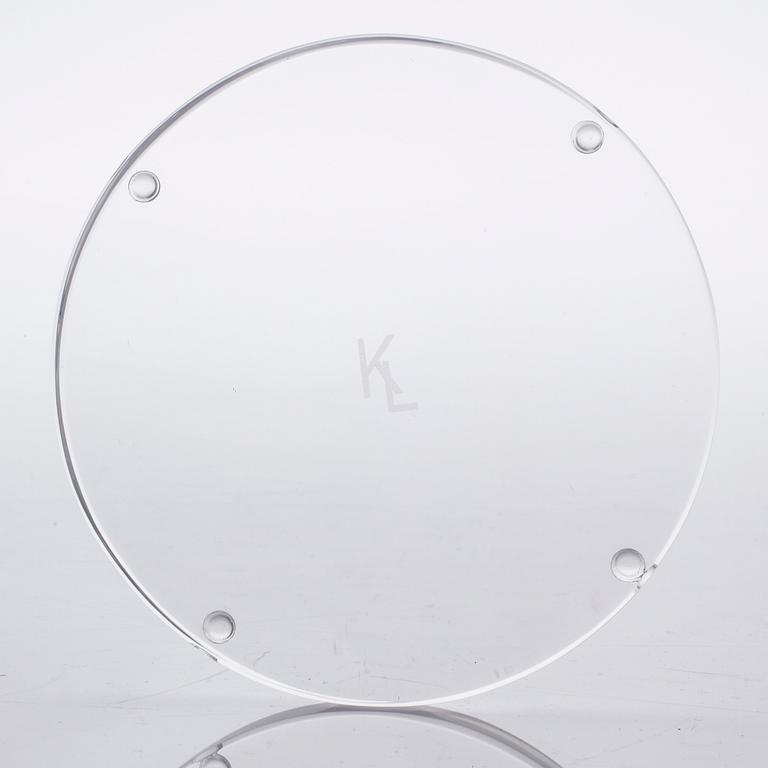 A glass vase by Karl Lagerfeld for Orrefors, signed and numbered 160/500.