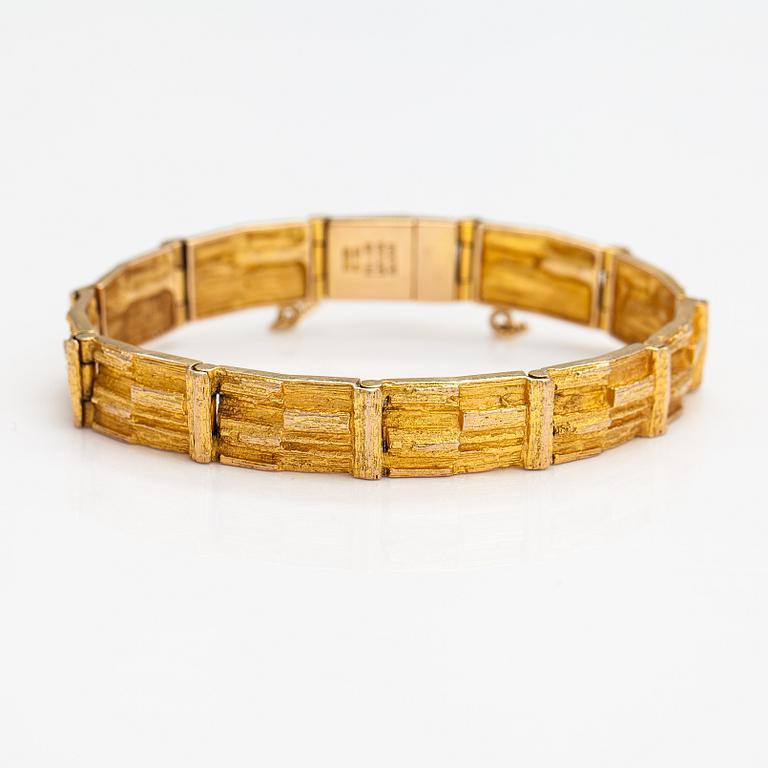 Björn Weckström, A 14K gold bracelet "Cascade". Lapponia 1973.