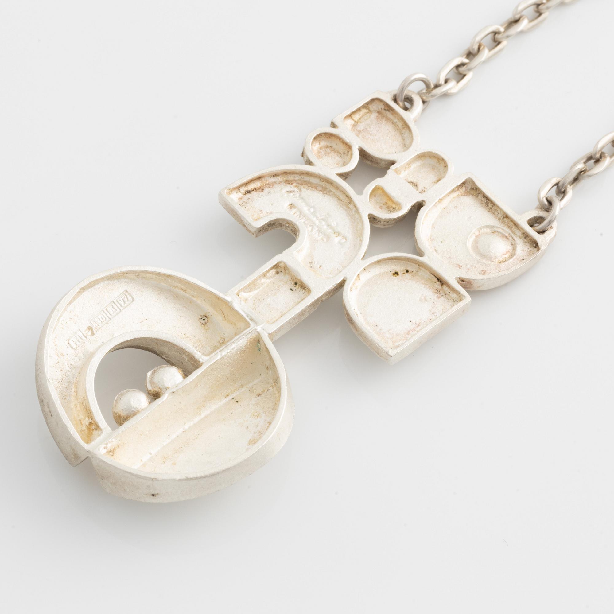 Jorma Laine, collier, silver, Finland.