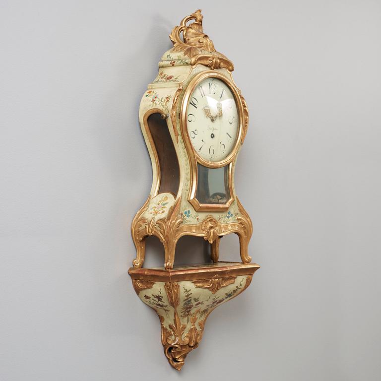 A Swedish Rococo 18th century bracket clock.