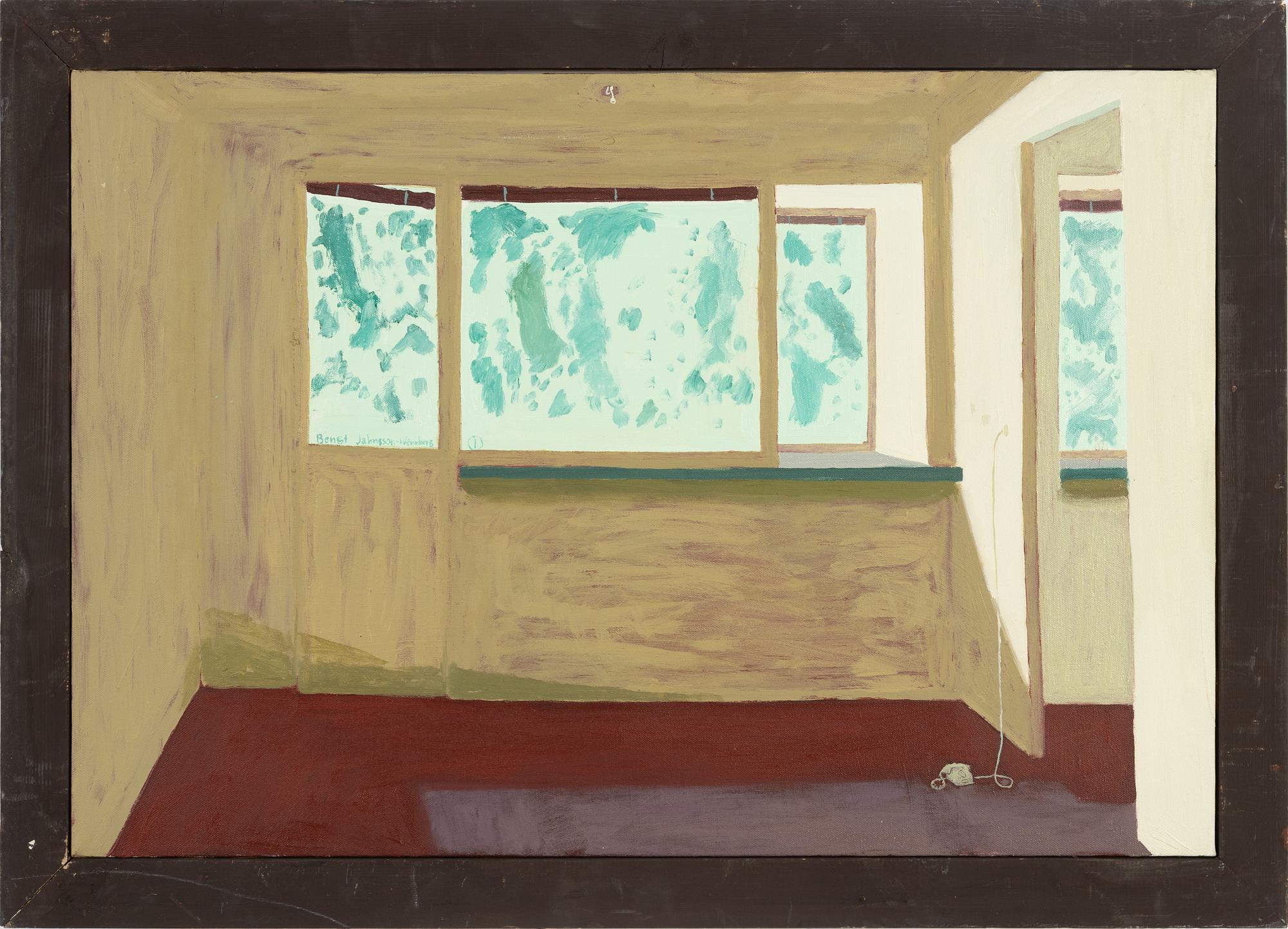 Bengt Jahnsson-Wennberg, triptyk, olja på duk, signerad.