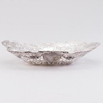 A German silver bowl, first half of 20th Century, Finnish import marks.