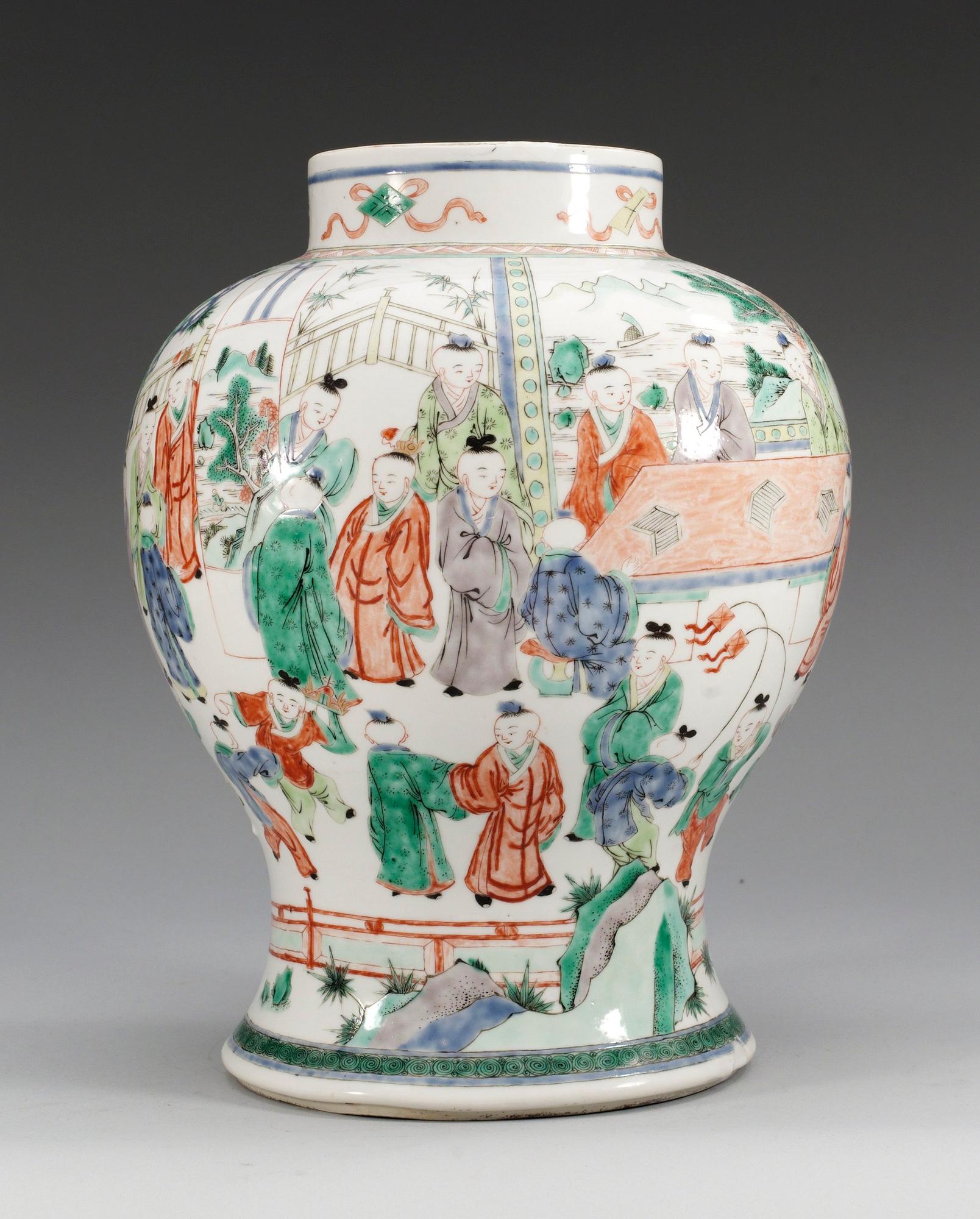 VAS, porslin. Kangxi stil.