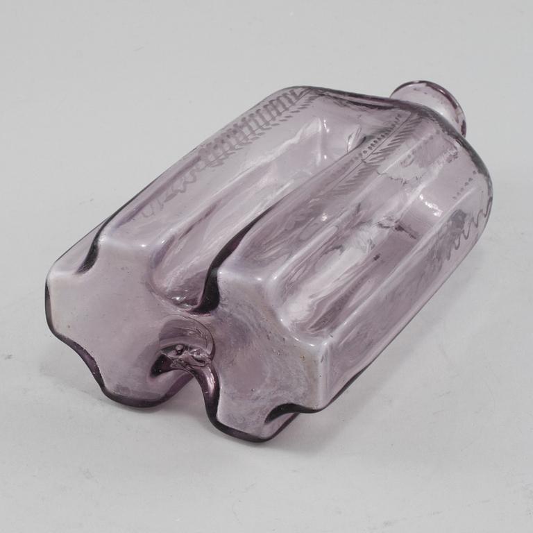 FLASKA, glas, 1800-tal.