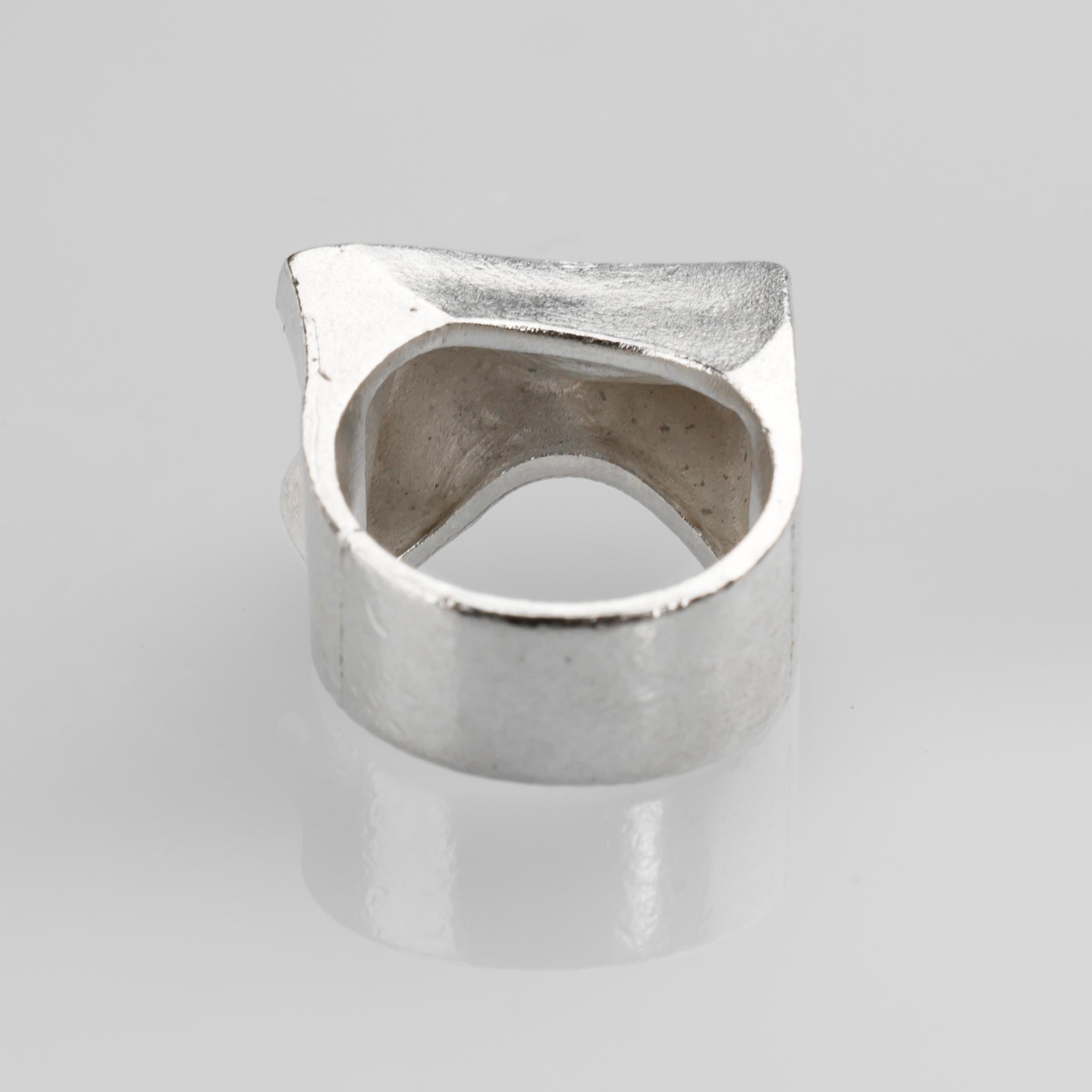 RING, sterlingsilver, Lapponia, Finland, 1970. Vikt ca 9,5 g.
