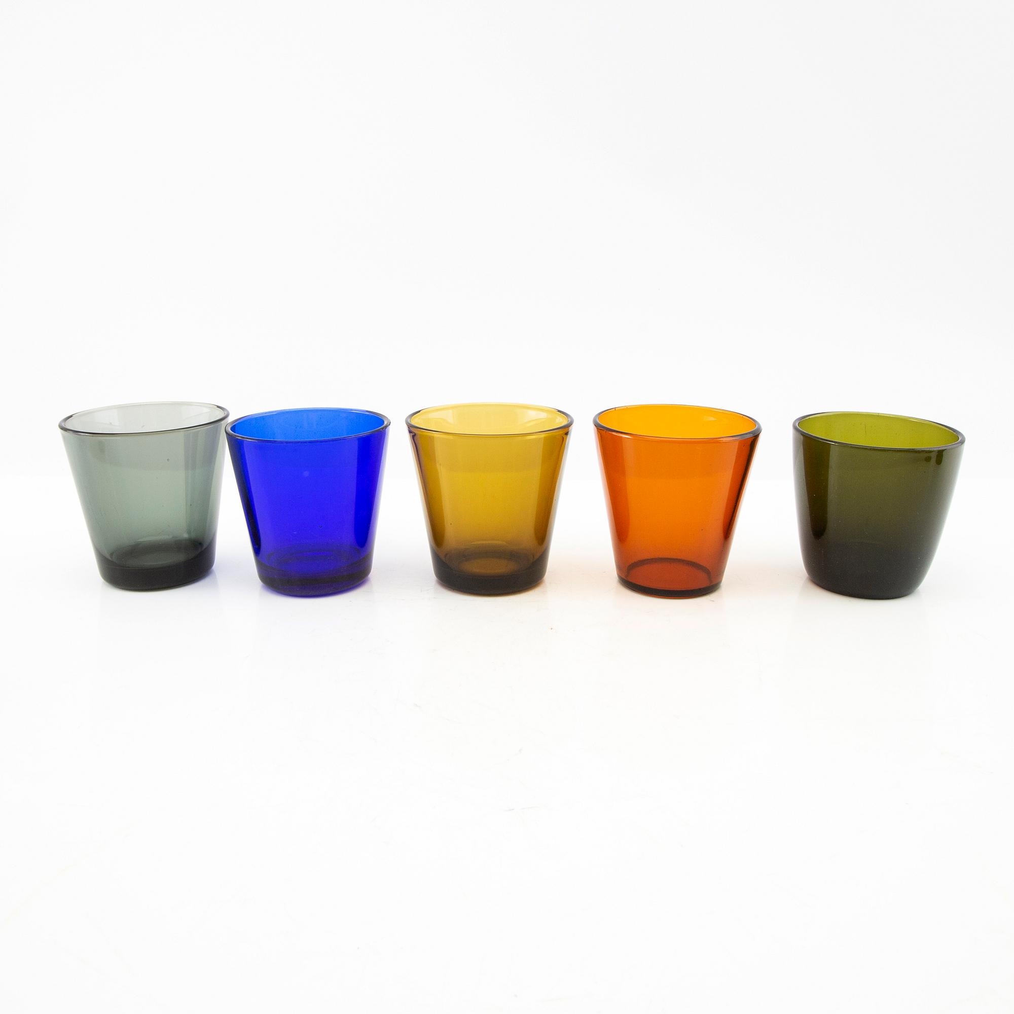 Drinking glasses, 26 pcs, Iittala Finland, mid/second half of the 20th century.