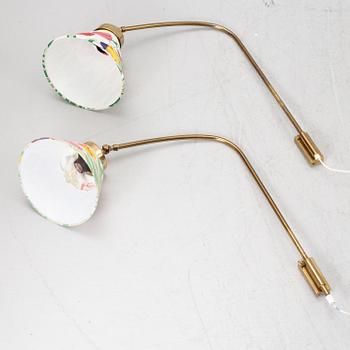Josef Frank, a pair of model 2484 wall lamps, Svenskt Tenn.