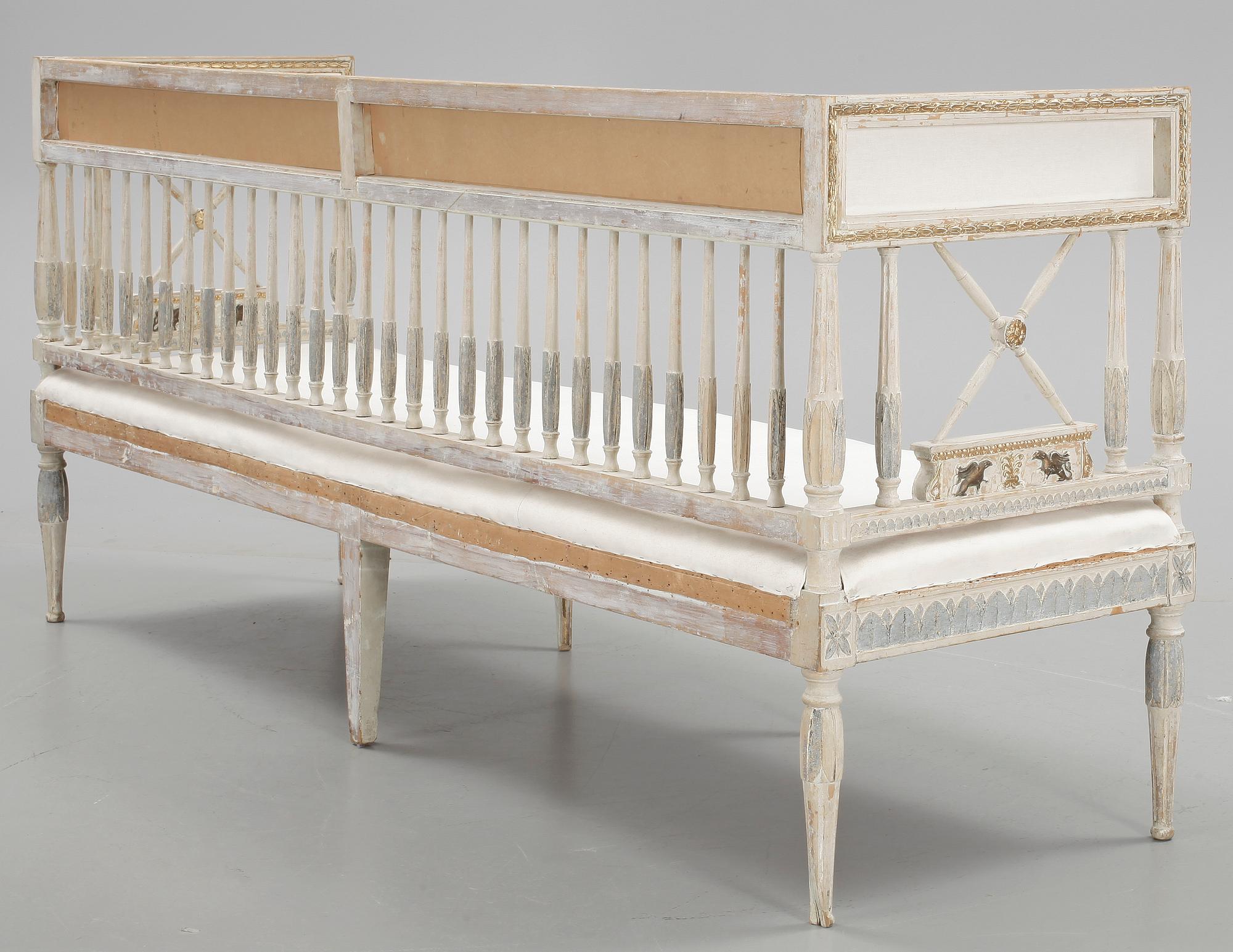 SOFFA, sengustaviansk. omkr år 1800.