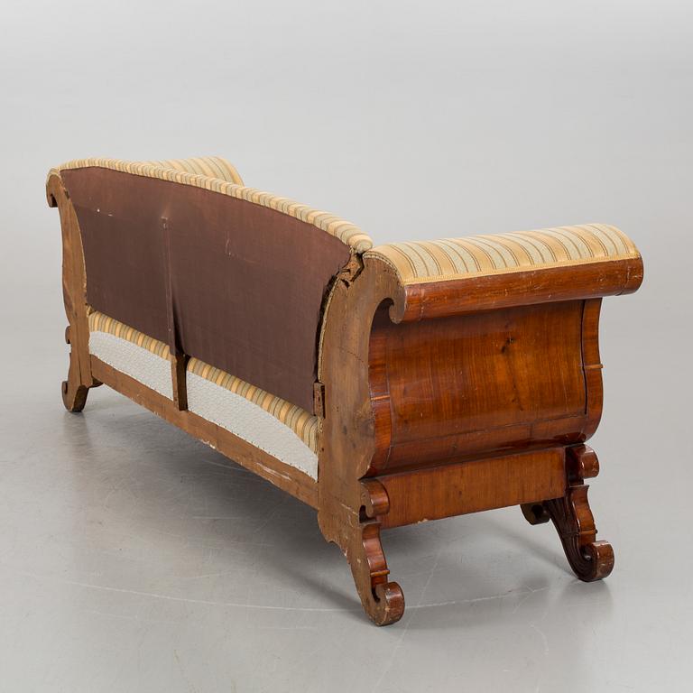 A late Empire sofa, later part of the 19th century.