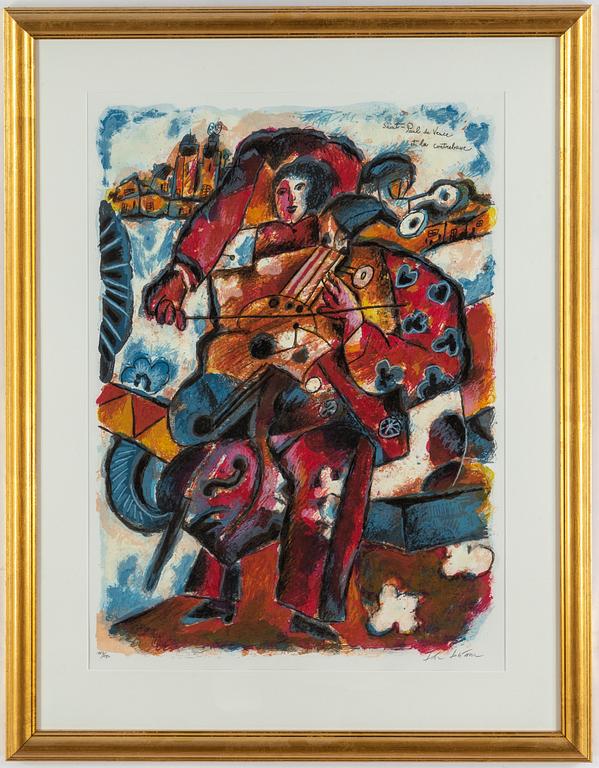 THEO TOBIASSE, färglitografi, signerad 163/180.