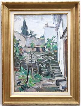 EDVIN OLLERS, olja på pannå, sign o dat -57.