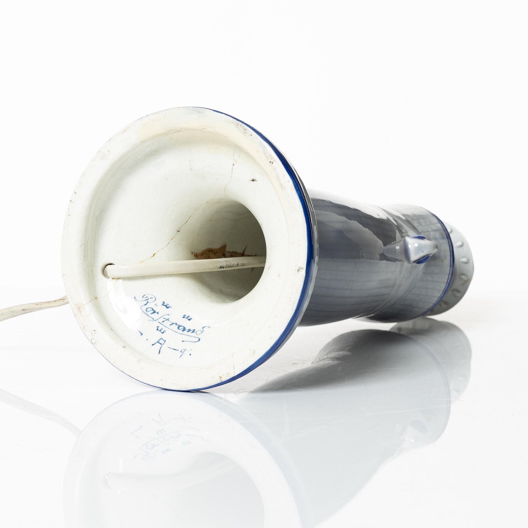 Louise Adelborg, table lamp, Swedish Grace, early 20th century.